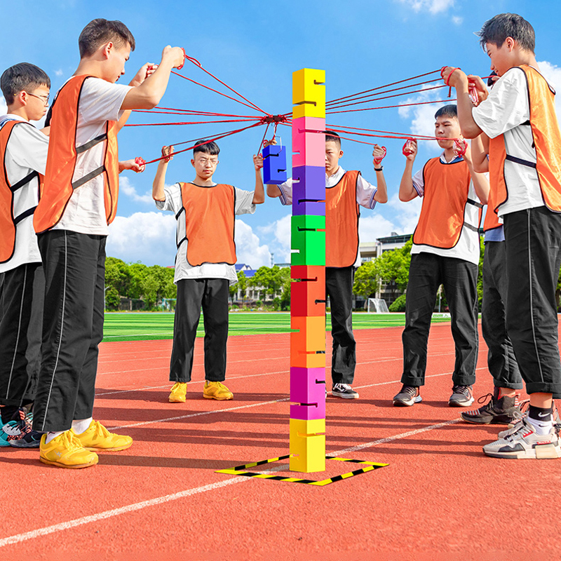 Sports Equipment Company - Teamwork Games Tower Building Outdoor Sports