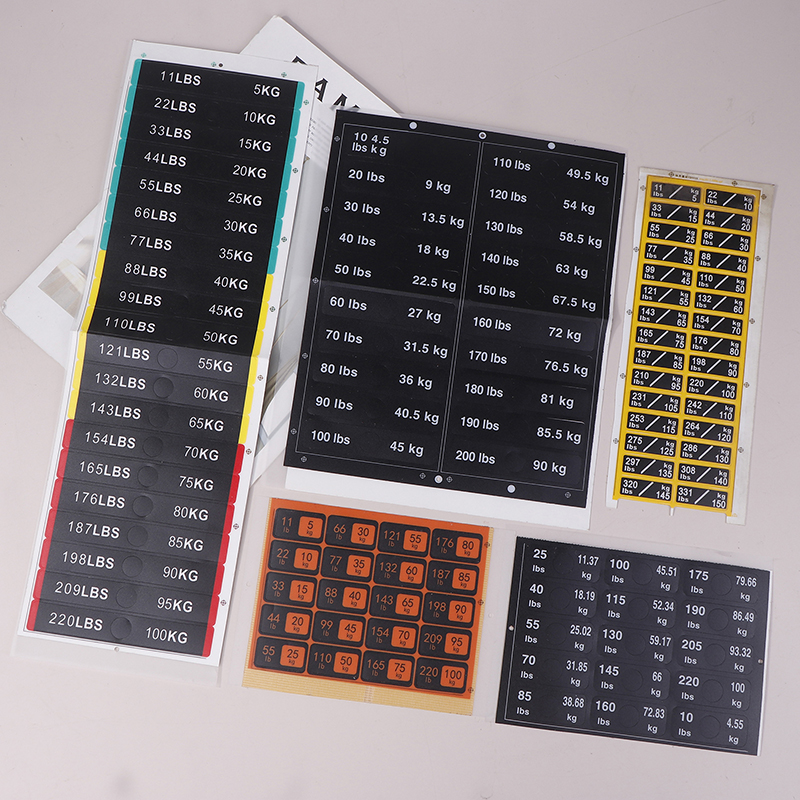 Weight Stack Labels 4.5kg To 1 - Sports Equipment Suppliers ulasan dan harga