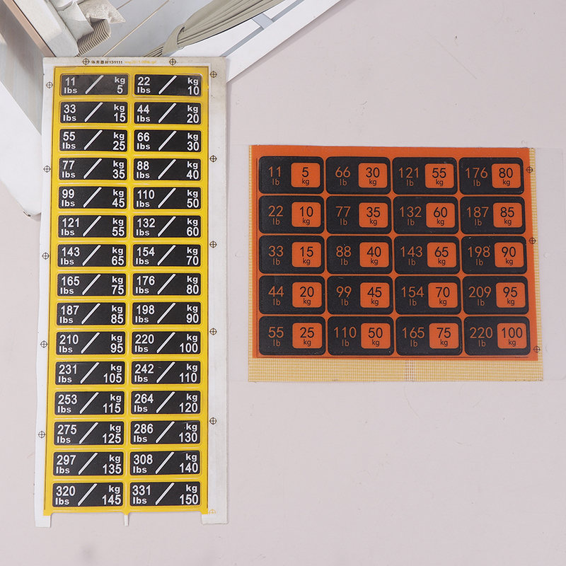 Weight Stack Labels 4.5kg To 1 - Sports Equipment Suppliers ulasan dan harga