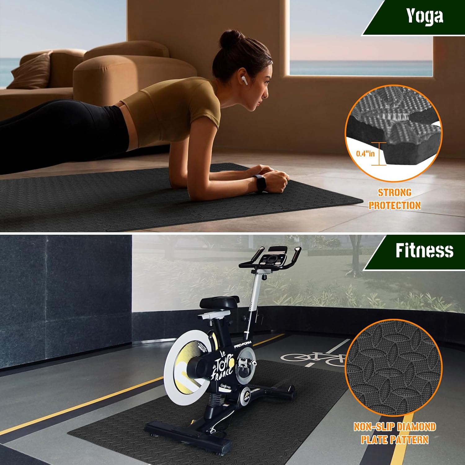 60cm EVA Foam Gym Floor Mats 8 - Sports Equipment Suppliers ulasan dan harga